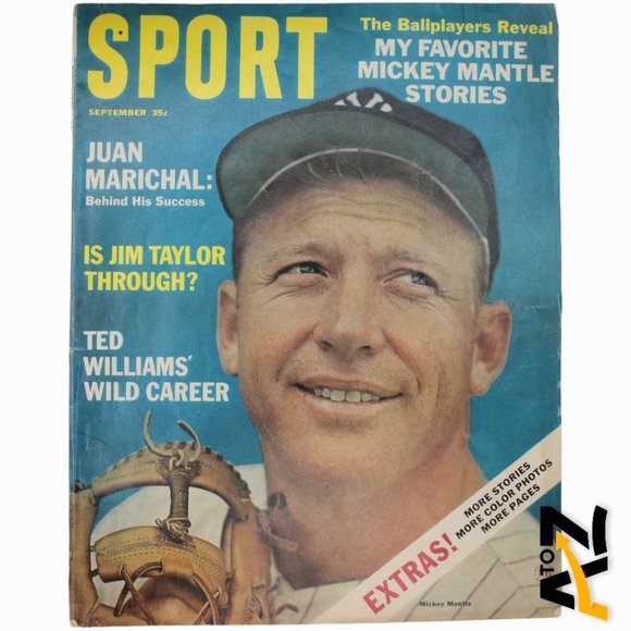 1964 SEPTEMBER SPORT MAGAZINE TED WILLIAMS MICKEY MANTLE - Picture 1 of 11